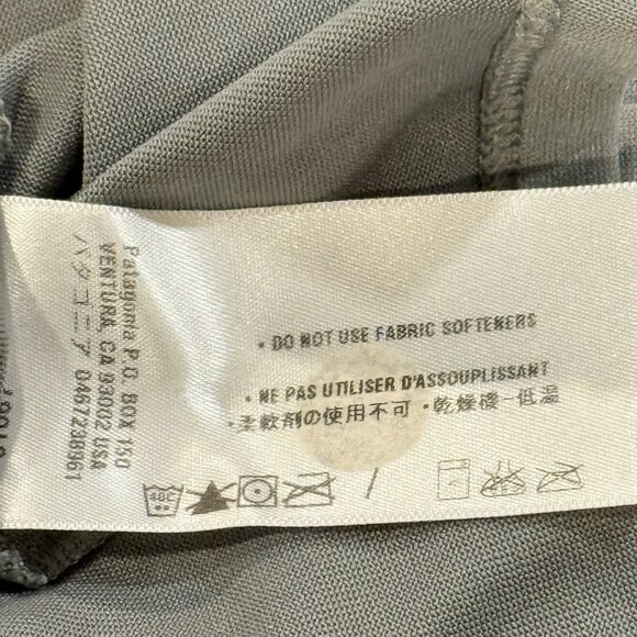 Patagonia Vintage 90s Capilene Gray Performance Baselayer T-Shirt Womens Small - Picture 7 of 9